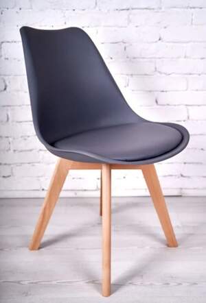 Стілець кухонний COMFORT, кольори білий, сірий, чорний, 1590грн